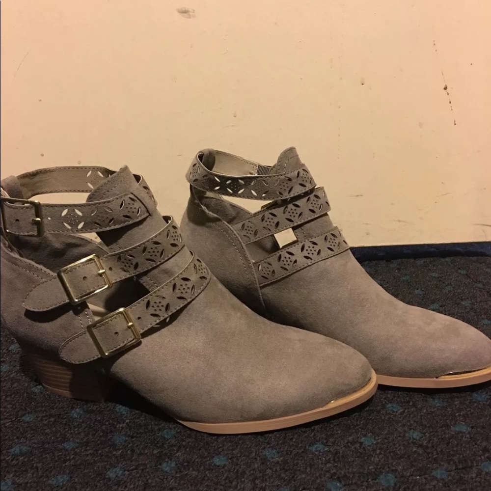 Suede ankle boots